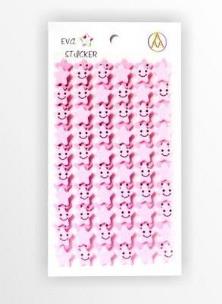 Opakowanie Stiker Gwiazdka piankowy jasny róż