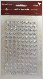 Opakowanie Stiker z kryształkami Kwiaty 8mm 112szt