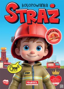 Okładka książki Straż. Kolorowanka z naklejkami
