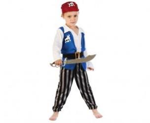Opakowanie Strój pirata niebieski rozm.92-104cm