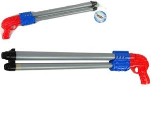 Strzelba na wodę duża czerwono-niebieska. Wydawca: Leantoys. Multiszop.pl Opakowanie Strzelba na wodę duża czerwono-niebieska