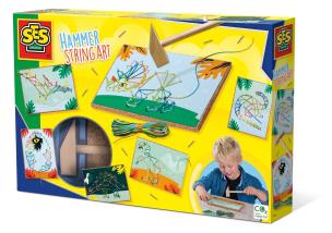 Opakowanie Stwórz obrazy dinozaurów za pomocą sznurka i młoteczka