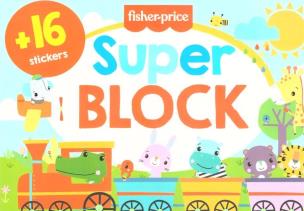 Okładka książki Super block + 16 naklejek