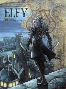 Okładka książki Świat Akwilonu. Elfy T.10 Czarny Elf o mrocznym..