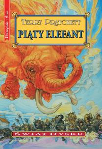 Świat Dysku. Piąty elefant wyd. 2024. Autor: Terry Pratchett. Multiszop.pl Okładka książki Świat Dysku. Piąty elefant wyd. 2024