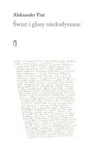 Okładka książki Świat i głosy niedosłyszane