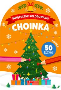 Świąteczne kolorowanki. Choinka. Autor: Opracowanie zbiorowe. Multiszop.pl Okładka książki Świąteczne kolorowanki. Choinka
