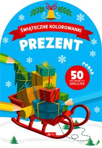 Świąteczne kolorowanki. Prezent. Autor: Opracowanie zbiorowe. Multiszop.pl Okładka książki Świąteczne kolorowanki. Prezent