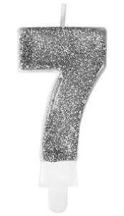 Opakowanie Świeczka premium 7 srebrna