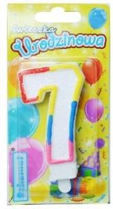 Opakowanie Świeczka urodzinowa 7