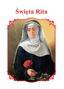 Święta Rita. Autor: Beata Kosińska. Multiszop.pl Okładka książki Święta Rita