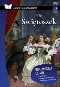 Świętoszek. Lektura z opracowaniem. Autor: Molier. Multiszop.pl Okładka książki Świętoszek. Lektura z opracowaniem