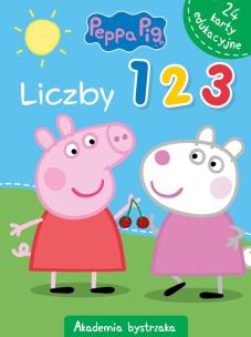 Świnka Peppa. Akademia Bystrzaka. Liczby 1, 2, 3. Autor: Monika Kiersnowska. Multiszop.pl Okładka książki Świnka Peppa. Akademia Bystrzaka. Liczby 1, 2, 3