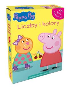 Okładka książki Świnka Peppa. Liczby i kolory. Karty edukacyjne