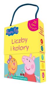 Świnka Peppa. Liczby i kolory. Autor: Monika Kiersnowska. Multiszop.pl Okładka książki Świnka Peppa. Liczby i kolory