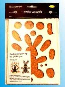 Opakowanie Szablon figurowy do quillingu królik 14.5x19cm