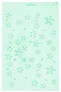 Opakowanie Szablon Silhouette Kwiaty