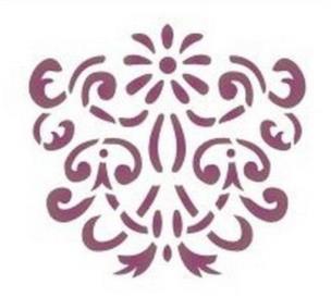 Opakowanie Szablon zmywalny ornament 12x15cm 0,5mm