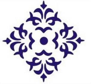 Opakowanie Szablon zmywalny ornament 12x15cm 0,5mm