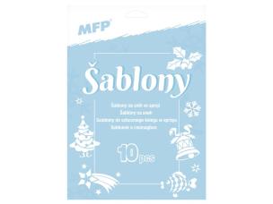 Opakowanie Szablony do śniegu w sprayu 10 motywów