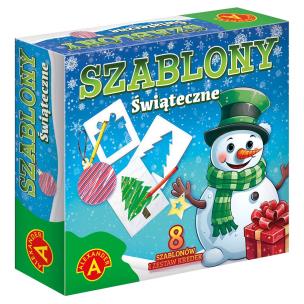 Szablony świąteczne Bałwanek. Wydawca: Alexander. Multiszop.pl Opakowanie Szablony świąteczne Bałwanek