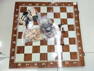 Opakowanie Szachy drewniane 3w1