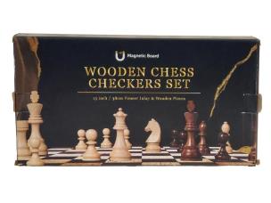 Opakowanie Szachy drewniane