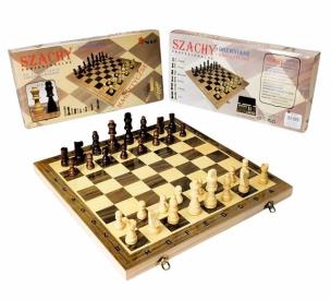 Opakowanie Szachy drewniane królewskie 39,5x39,5cm