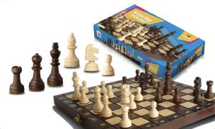Opakowanie Szachy drewniane szkolne 28cm