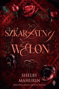 Szkarłatny welon. Autor: Shelby Mahurin. Multiszop.pl Okładka książki Szkarłatny welon