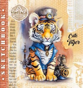 Opakowanie Szkicownik 200x200/36K 100g/m2 tygrysek FRESH