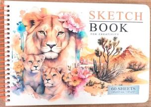 Opakowanie Szkicownik A5/60K gładki Lwy