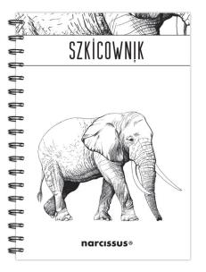 Opakowanie Szkicownik B5 na spirali gładki Słoń