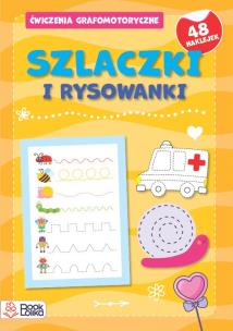 Szlaczki i rysowanki. Ćwiczenia grafomotoryczne. Autor: Sysan Maria. Multiszop.pl Okładka książki Szlaczki i rysowanki. Ćwiczenia grafomotoryczne