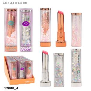 Opakowanie Szminka kolorowa Top Model z konfetti BEAUTY&ME 1 szt. mix 12808A