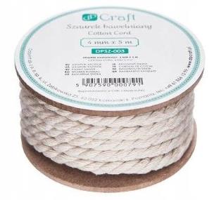 Opakowanie Sznurek bawełniany do makramy 4mmx5m