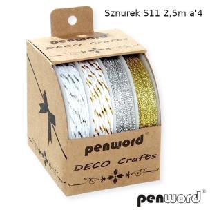 Opakowanie Sznurek ozdobny 2,5m 4szt (12kpl)