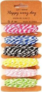 Opakowanie Sznurki papierowe duo 6 kolorów