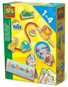 Opakowanie Sznurowanie drewnianych zwierzątek