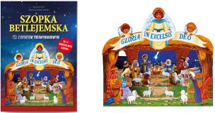 Okładka książki Szopka Betlejemska z efektem trójwymiarowym