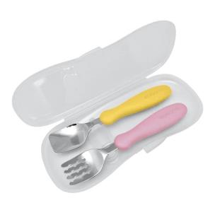 Opakowanie Sztućce z etui mango/peach