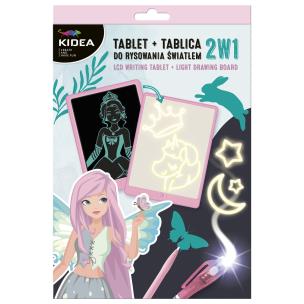 Opakowanie Tablet+tablica do rysowania światłem 2 w1 Kidea A1
