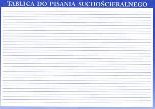 Opakowanie Tablica do pisania suchościeralnego