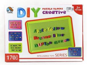 Opakowanie Tablica z dziurkami + literki