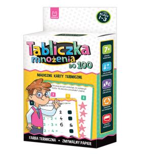 Okładka książki Tabliczka mnożenia do 100 Magiczne karty termicze