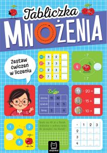 Tabliczka mnożenia. Zestaw ćwiczeń w liczeniu. Autor: Bator Agnieszka. Multiszop.pl Okładka książki Tabliczka mnożenia. Zestaw ćwiczeń w liczeniu
