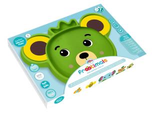 Talerzyk silikonowy Frootimals bubba tropibear anty-poślizgowy. Wydawca: Kids Euroswan. Multiszop.pl Opakowanie Talerzyk silikonowy Frootimals bubba tropibear anty-poślizgowy