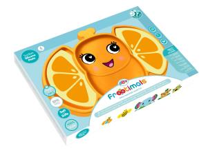 Talerzyk silikonowy Frootimals orangiefly anty-poślizgowy. Wydawca: Kids Euroswan. Multiszop.pl Opakowanie Talerzyk silikonowy Frootimals orangiefly anty-poślizgowy