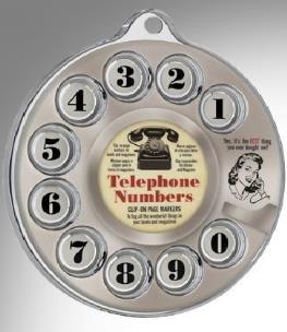 Opakowanie Tarcza telefonu - zakładki do książki 0-9