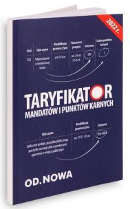 Okładka książki Taryfikator mandatów i puktów karnych 2022